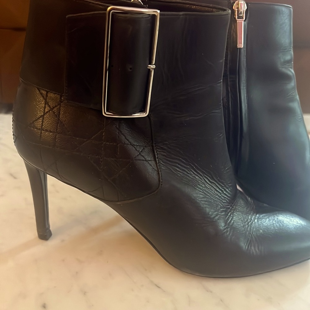 Dior Cannage Booties 39.5 Mint